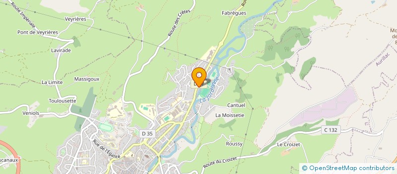 localisation de l'entreprise HANDBALL CLUB DES VOLCANS  AURILLAC