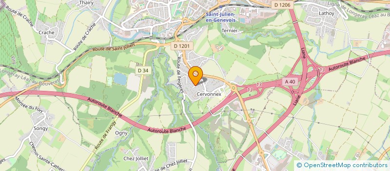 localisation de l'entreprise HANDBALL CLUB DU GENEVOIS  SAINT-JULIEN-EN-GENEVOIS