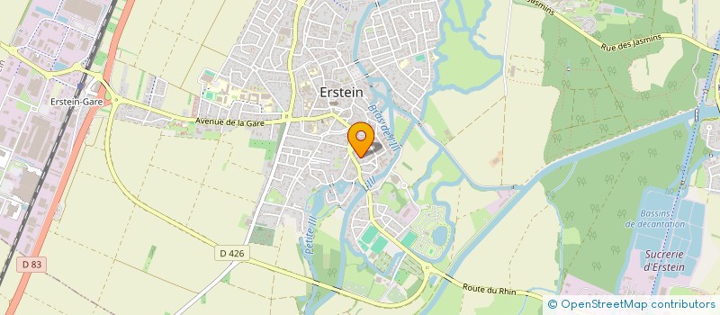 localisation de l'entreprise HANDBALL CLUB ERSTEIN  ERSTEIN