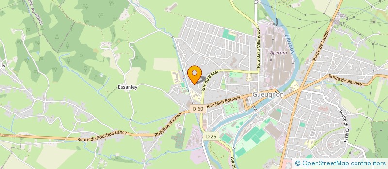 localisation de l'entreprise HANDBALL CLUB GUEUGNON  GUEUGNON