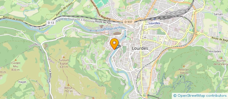localisation de l'entreprise HANDBALL CLUB LOURDAIS à LOURDES