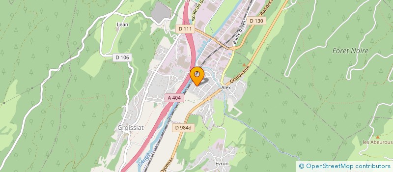 localisation de l'entreprise HANDBALL CLUB NANTUA à GROISSIAT