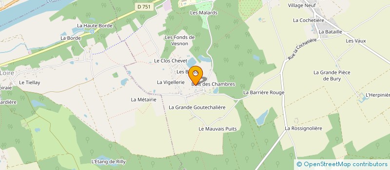 localisation de l'entreprise HANDBALL CLUB ONZAIN  VEUZAIN-SUR-LOIRE