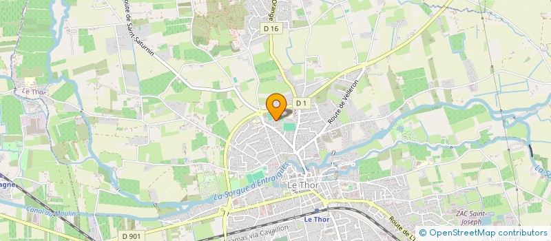 localisation de l'entreprise HANDBALL CLUB THOROIS  LE THOR