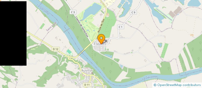 localisation de l'entreprise HANDBALL DU CHATEAU GOUDOURVILLOIS  ESPALAIS