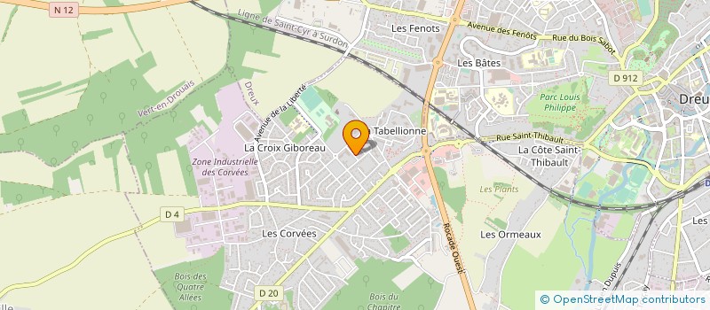 localisation de l'entreprise HANDBALL LOISIR 28 à VERNOUILLET