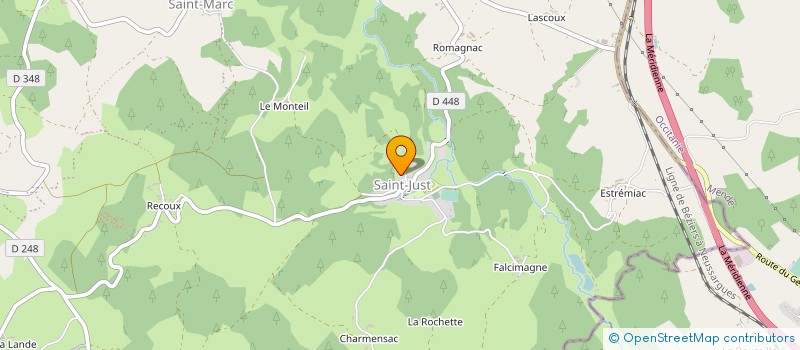localisation de l'entreprise HANDBALL NORD LOZERE à VAL D'ARCOMIE
