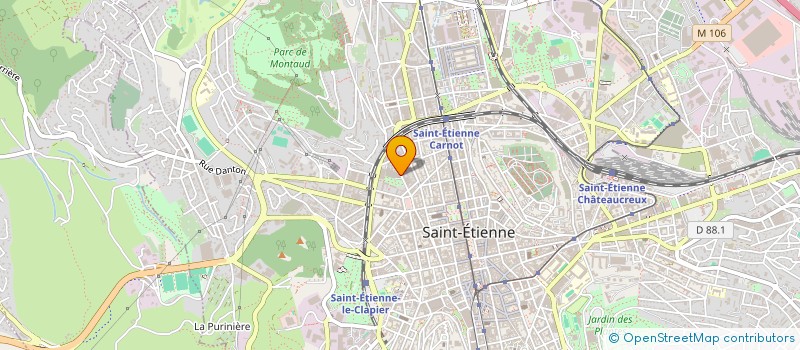 localisation de l'entreprise HANDBALL SAINT ETIENNE METROPOLE 42 à SAINT-ETIENNE