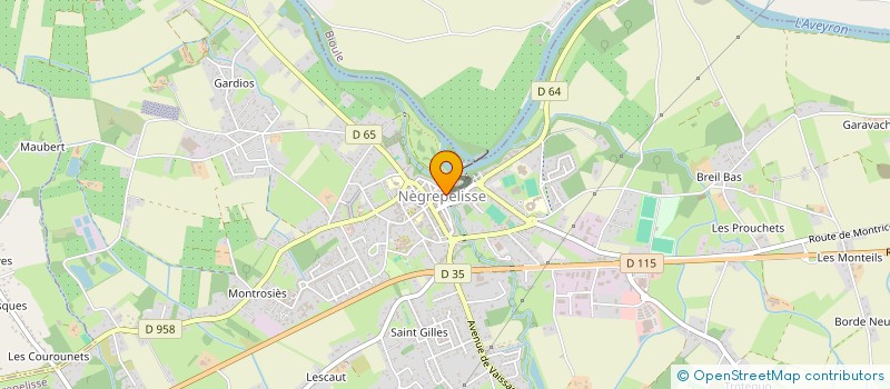 localisation de l'entreprise HANDBALL TERRASSES & VALLEE 82  NEGREPELISSE