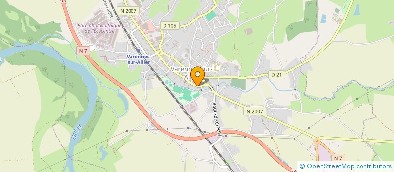 localisation de l'entreprise HANDBALL VARENNES SAINT-POURCAIN (HBVSP) à VARENNES-SUR-ALLIER