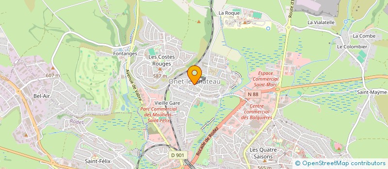 localisation de l'entreprise HANDBIKE FOREVER  ONET-LE-CHATEAU