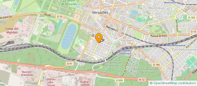 localisation de l'entreprise HANDEA à VERSAILLES