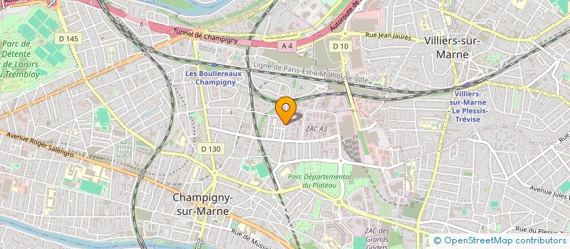 localisation de l'entreprise HANDEPASSEMENT à CHAMPIGNY-SUR-MARNE