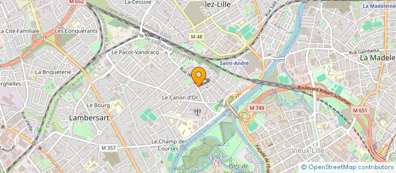 localisation de l'entreprise HANDES à LAMBERSART