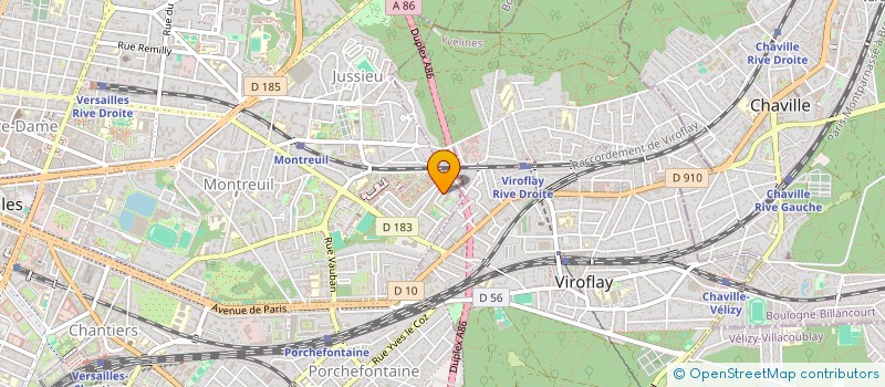 localisation de l'entreprise HANDETOUR à VERSAILLES