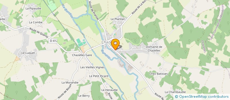 localisation de l'entreprise HANDFIT CHAZELLES , PLAISIR - SANTE - BIEN-ETRE à CHAZELLES
