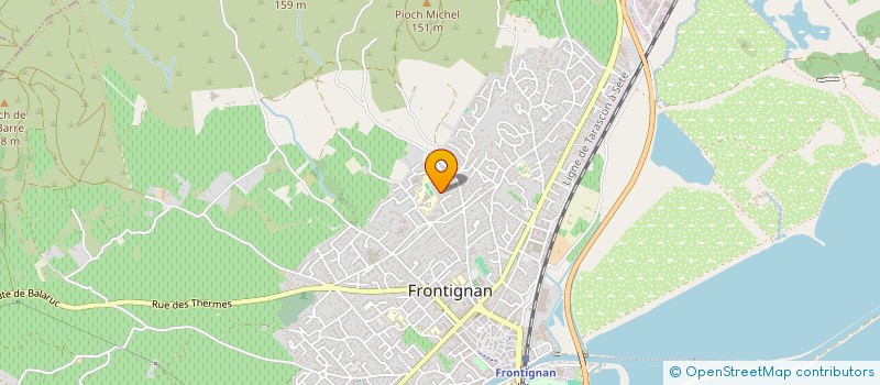 localisation de l'entreprise HANDI-ACTIONS CAP 34 à FRONTIGNAN