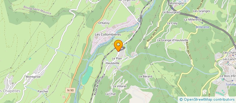 localisation de l'entreprise HANDI'ARCS  BOURG-SAINT-MAURICE