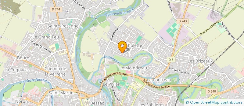localisation de l'entreprise HANDI BE à NIORT