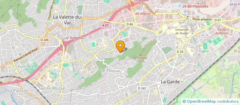 localisation de l'entreprise HANDI CAP AVENIR 83 à LA VALETTE-DU-VAR