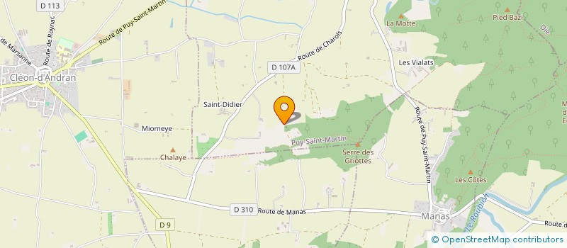 localisation de l'entreprise HANDI CAP HORSE  PUY-SAINT-MARTIN