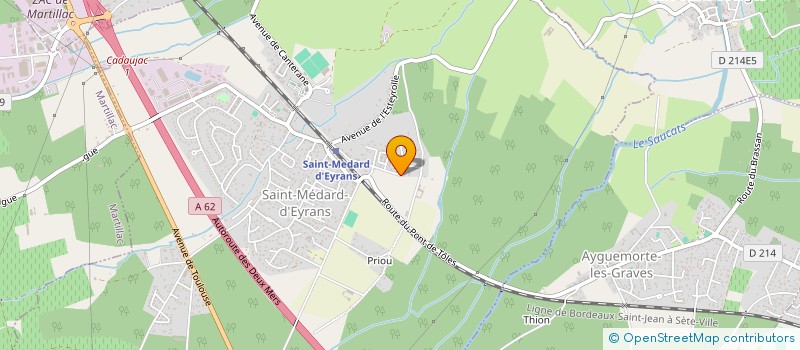 localisation de l'entreprise HANDI'CAP VERS L'AUTONOMIE  SAINT-MEDARD-D'EYRANS