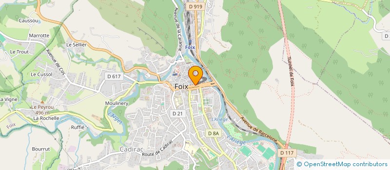 localisation de l'entreprise HANDI-CATHARE SPORTS ET LOISIRS à FOIX