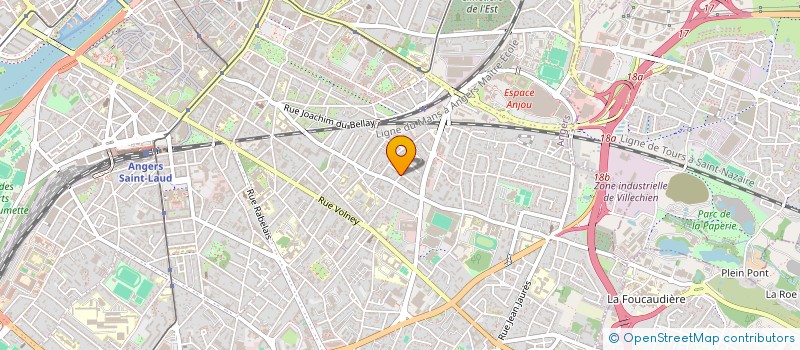 localisation de l'entreprise HANDI ET CAP à ANGERS