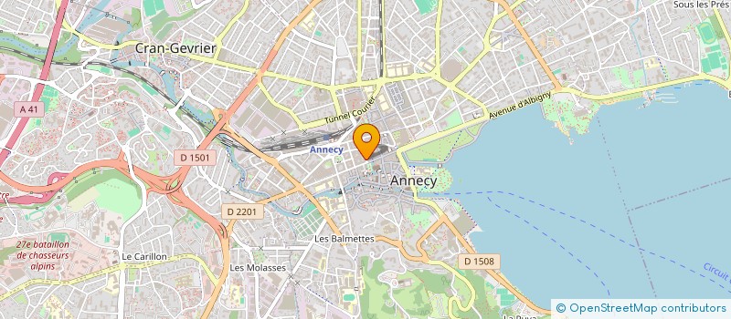 localisation de l'entreprise HANDI LAC & MONTAGNES à ANNECY