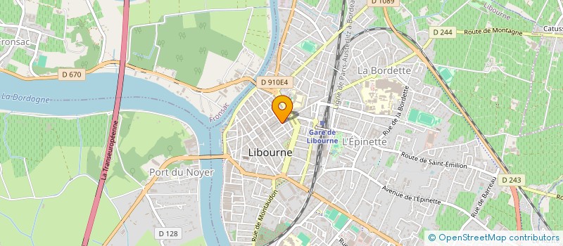 localisation de l'entreprise HANDI'MODE à LIBOURNE