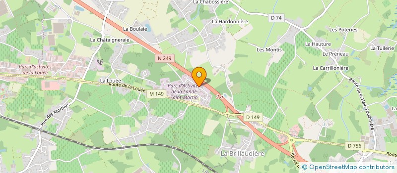 localisation de l'entreprise HANDI PHARM ATLANTIQUE  HAUTE-GOULAINE