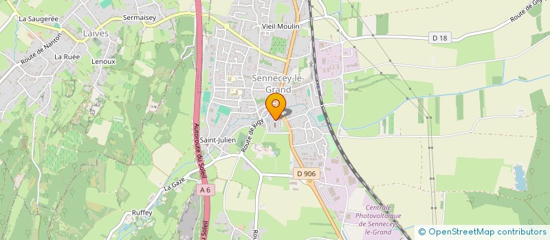 localisation de l'entreprise HANDI'POTES  SENNECEY-LE-GRAND