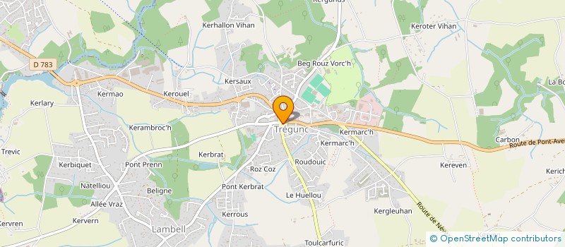 localisation de l'entreprise HANDI SPORT CO BREIZH  TREGUNC