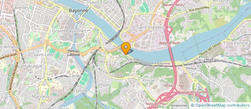 localisation de l'entreprise HANDI SURF à BAYONNE