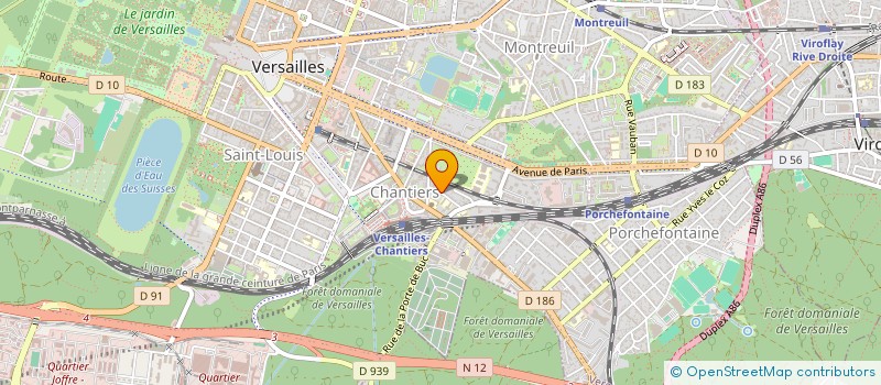 localisation de l'entreprise HANDI'TOP à VERSAILLES