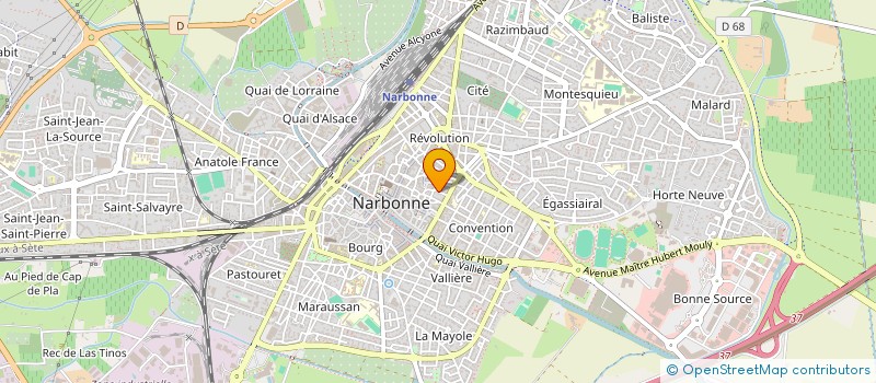 localisation de l'entreprise HANDIATHLETE NARBONNE MEDITERRANEE  NARBONNE