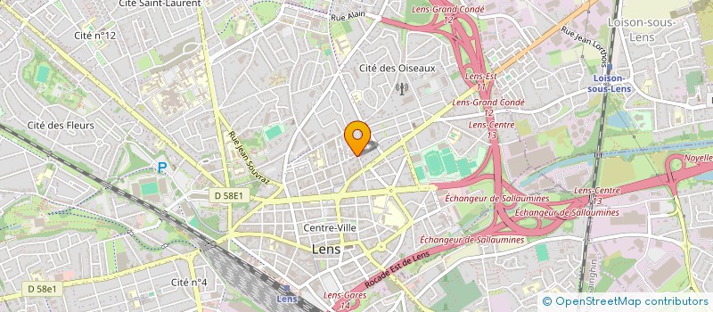 localisation de l'entreprise HANDICA NORD à LENS