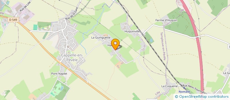 localisation de l'entreprise HANDICACHE  CAPPELLE-EN-PEVELE