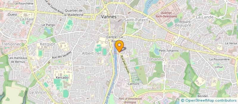 localisation de l'entreprise HANDICAP CAR BRETAGNE à VANNES