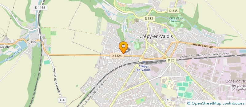 localisation de l'entreprise HANDICAP ET CITOYENNETE A CREPY  CREPY-EN-VALOIS