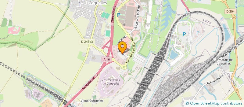localisation de l'entreprise HANDICAP ET EMPLOI COTE D OPALE à COQUELLES