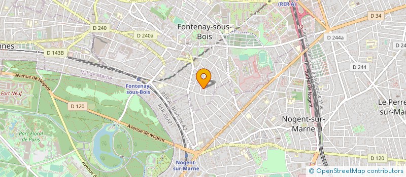localisation de l'entreprise HANDICAP ET PROGRES à FONTENAY-SOUS-BOIS