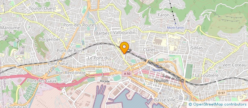 localisation de l'entreprise HANDICAP SPORT RAID AVENTURE  TOULON