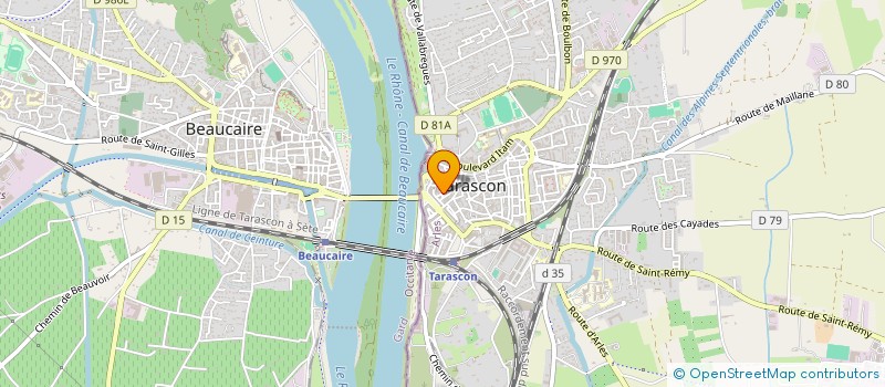 localisation de l'entreprise HANDICAP TARASCON CANTON  TARASCON