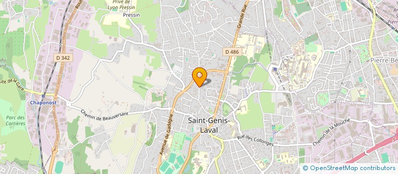 localisation de l'entreprise HANDICAP TECHNOLOGY à SAINT-GENIS-LAVAL