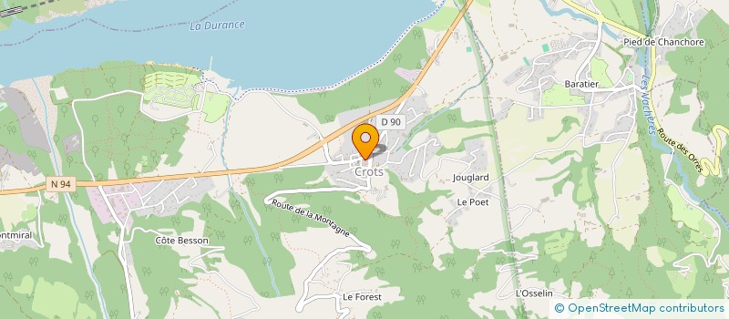 localisation de l'entreprise HANDICAPFIRETOUR05 à CROTS