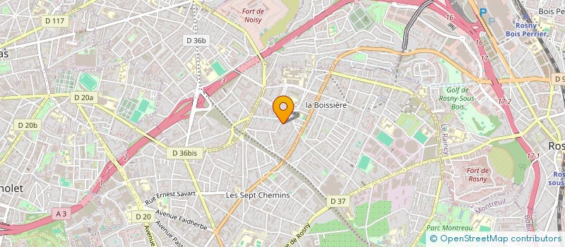 localisation de l'entreprise HANDICAPS ENFANTS SANS FRONTIERE à MONTREUIL