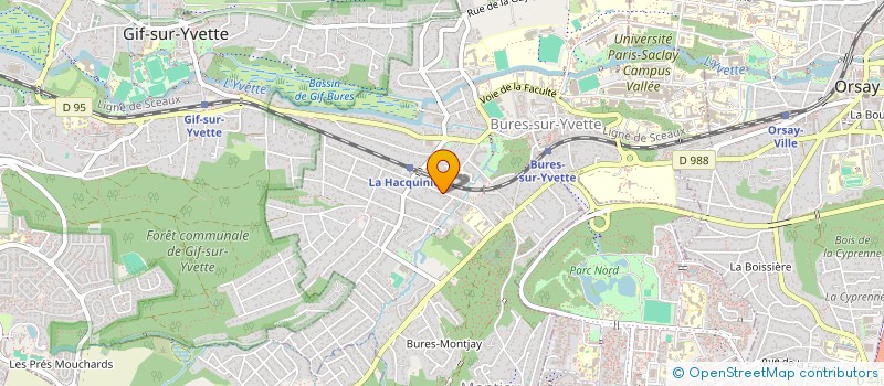 localisation de l'entreprise HANDICAPS MOTARDS SOLIDARITE à BURES-SUR-YVETTE