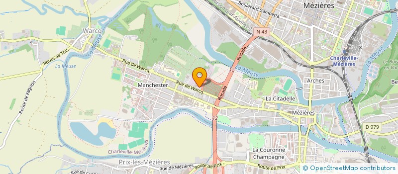 localisation de l'entreprise HANDICLUB CHARLEVILLE MEZIERES  CHARLEVILLE-MEZIERES