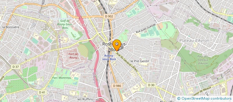 localisation de l'entreprise HANDICOEUR à ROSNY-SOUS-BOIS